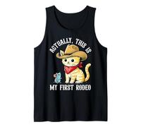 En fait, c'est mon premier mème drôle de chat de rodéo Débardeur