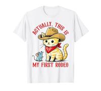 En fait, c'est mon premier mème drôle de chat de rodéo T-Shirt