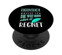 en Fait, Je voulais conquérir Le Monde, mais il pleut PopSockets PopGrip Adhésif