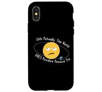 En fait, le monde tourne autour de moi Coque pour iPhone X/XS