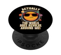 en Fait, Le Monde Tourne Autour de Moi drôle PopSockets PopGrip Adhésif
