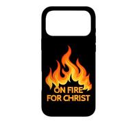 en feu Car Le Christ est Seigneur, Foi chrétienne Religieuse et espérance Coque pour iPhone 17 Pro Max