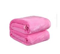 En Flanelle Couverture Literie, Couvre-lit Queen Size, Couverture Queen Et De Chaleur Douce Et Lainé Super Moelleuse, Couverture En Microfibre Solide. (Rose,120 x 200 cm?0.8 kg)