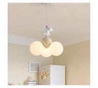 en Forme de Ballon de Dessin animé en Forme de Vent crème, Petit Ours, Lampe Suspendue pour Chambre d'enfant, Salon, étude, Cuisine