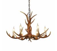 En Forme de Cerf, Plafonnier Rétro En Résine Avec Bois de Cerfnsionen Forme de Marteau, Décoration Pour La Maison, Rustpour Salon Et Chambre À Coucher