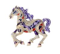 en forme de cheval avec strass - Épingles décoratives pour femmes, hommes, sacs à dos, vêtements, vestes, sacs, chapeaux, robes, pulls, écharpes, fête, décoration élégante et élégante, 1