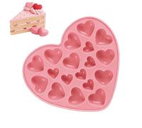 En forme de cœur, 18 cavités en forme de cœur en silicone pour décorations - Moule à barre de chocolat, pour la maison, les fêtes, la Saint-Valentin, un anniversaire, une célébration, le bureau