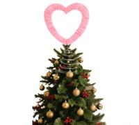En forme de cœur rotatif sur le dessus du sapin de Noël, convient pour la décoration de Noël