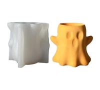 En forme de fantôme : type de fabriqué avec une bougie en forme de fantôme, période d'Halloween et extraction douce. Le silicium flexible hautement répond aux exigences de l'art de la