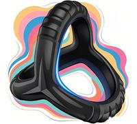 En Forme De Y Noir Multifonctionnel De Formation Anti-Chute Bague Pour Les Hommes, éLastique En Silicone De Protection Manche-D-17