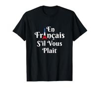 en Francais s'il Vous Tresse - Enseignant Français T-Shirt Graphique avec Valeur