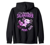 en Gros, Une Salamandre, Axolotl, Anime Japonais, Kawaii Otaku Sweat à Capuche