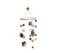 Én Gry & Sif Mobile pour bébé en feutre, fait à la main, décoration de chambre de bébé pour fille et garçon, à suspendre sur table à langer, lit de bébé, parc d'escalier I petits animaux