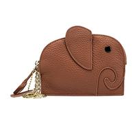 en Head Portefeuille Portefeuille Mignon Portefeuille en Étui à Clé Souple Éléphant Porte-cartes Kit Métal, marron, Taille unique