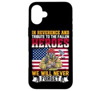 en Hommage et révérence aux héros tombés au Combat, Nous ne Le ferons jamais Coque pour iPhone 16 Plus
