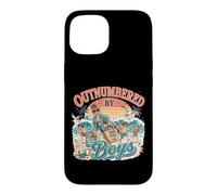 en infériorité numérique par Boys Beach Funny Boy Mom Coque pour iPhone 15