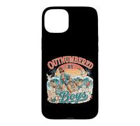 en infériorité numérique par Boys Beach Funny Boy Mom Coque pour iPhone 15 Plus