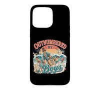 en infériorité numérique par Boys Beach Funny Boy Mom Coque pour iPhone 15 Pro Max