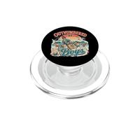 en infériorité numérique par Boys Beach Funny Boy Mom PopSockets PopGrip pour MagSafe