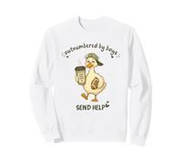 en infériorité numérique par Les garçons, envoyez de l'aide à Mama Mom Life Goose Duck Sweatshirt