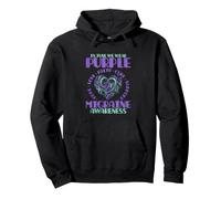 en Juin, Nous portons Une Sensibilisation à la migraine Violette Sweat à Capuche