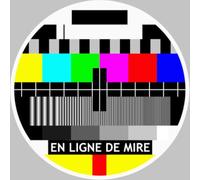 EN LIGNE DE MIRE - 15x15cm - Sticker