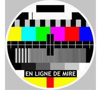 En Ligne De Mire - 15x15cm - Sticker/Autocollant