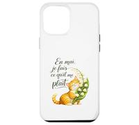 en mai Je Fais ce qu'il me Plait. Cadeau Femme Chat muguet Coque pour iPhone 12 Pro Max