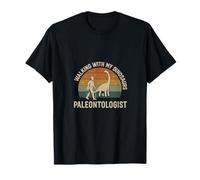 en Marche avec Mes Dinosaures, paléontologue, Vintage, rétro T-Shirt