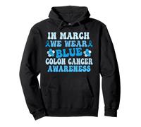 en Mars, Nous portons du Bleu pour la Sensibilisation au Cancer du côlon Blue Groovy Sweat à Capuche