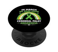 en Mars, Nous portons Un Arc-en-Ciel bohème Vert de Sensibilisation au CP PopSockets PopGrip Adhésif