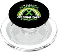 en Mars, Nous portons Un Arc-en-Ciel bohème Vert de Sensibilisation au CP PopSockets PopGrip pour MagSafe