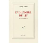 En mémoire du lit breves d'amour,2 - Ludovic Janvier - Gallimard - broché - Livre