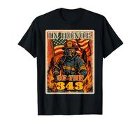en mémoire et en Honneur, Nous n'oublierons jamais 343 Pompiers T-Shirt