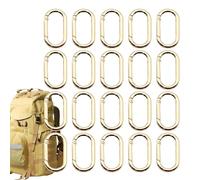 en métal - Crochet Robuste Noir, Clip de sécurité Polyvalent, équipement de Plein air Compact, Pack pour l'escalade 20 | Parfait pour la randonnée, Le Trekking, Le Camping pour Le Sport et