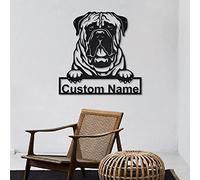 En métal de chien Bullmastiff personnalisé | Enseigne Métallique Chien Bullmastiff Personnalisé | Bullmastiff Dog Cadeaux Drôles | Cadeau de chien | Animal personnalisé
