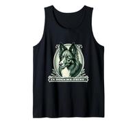 En miniature American Shepherd We Trust Funny Vintage Dog Débardeur