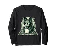 En miniature American Shepherd We Trust Funny Vintage Dog Manche Longue