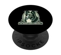 En miniature American Shepherd We Trust Funny Vintage Dog PopSockets PopGrip Adhésif