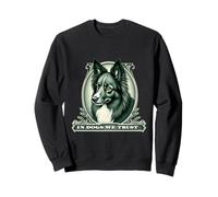 En miniature American Shepherd We Trust Funny Vintage Dog Sweatshirt