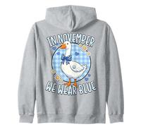 en Novembre, Nous portons Blue Diabetes Awareness Silly Goose Sweat à Capuche