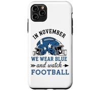 en Novembre, Nous portons du Bleu et regardons Le Football Coque pour iPhone 11 Pro Max