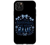 en Novembre, Nous portons Le Design Blue Awareness Coque pour iPhone 11 Pro Max