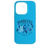 en Novembre, Nous portons Le Ruban Bleu de Sensibilisation au diabète Coque pour iPhone 14 Pro