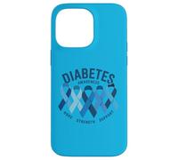 en Novembre, Nous portons Le Ruban Bleu de Sensibilisation au diabète Coque pour iPhone 14 Pro Max