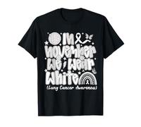 en Novembre, Nous portons White Preppy Lung Cancer Awareness T-Shirt