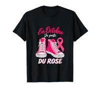 en Octobre Je Porte du Rose Ruban Rose Solidarité T-Shirt Graphique avec Valeur