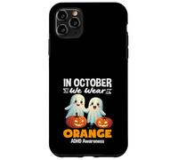 en Octobre, Nous portons des fantômes Mignons Oranges pour Halloween TDAH Coque pour iPhone 11 Pro Max