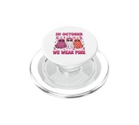 en Octobre, Nous portons des fantômes Roses Contre Le Cancer du Sein PopSockets PopGrip pour MagSafe