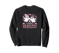 en Octobre, Nous portons des fantômes Roses pour la Sensibilisation au Cancer du Sein Sweatshirt